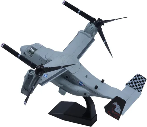 Vista 3 de V-22 Avión Osprey Metal Fighter Modelo Militar 1/72 Modelos de avión fundido a troquel