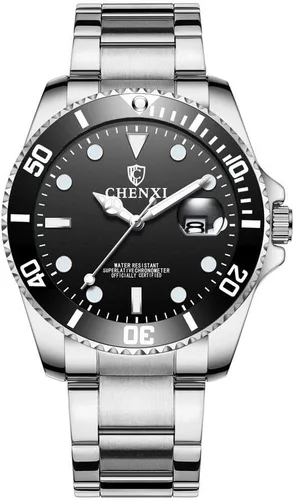 Vista 4 de MASTOP Reloj clásico de acero inoxidable dorado para él y para ella, Reloj de cuarzo