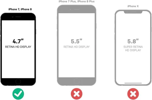 Vista 7 de OtterBox Symmetry Series - Funda delgada para iPhone SE 3ª generación (2022), iPhone SE 2ª (2020), iPhone 8 y iPhone 7 (no Plus), embalaje a granel