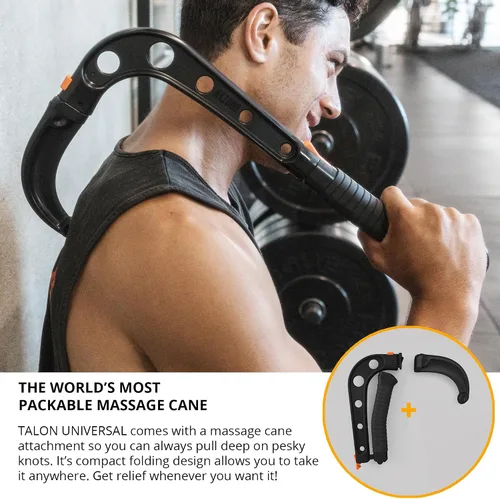 Vista 5 de Brazyn Soporte universal para pistola de masaje Talon 2.0 + bastón de masaje. Brazo de extensión con soporte para tu masajeador de percusión.