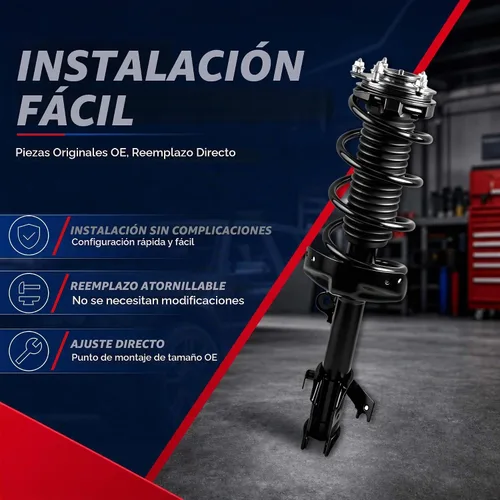 Vista 5 de MOSTPLUS Conjunto de resorte de puntal delantero compatible con bobina de choque Honda Civic 171291L 171291R 1996-2000
