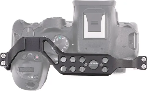 Vista 2 de Fotga Estabilizador de soporte de jaula de cámara de aluminio de aleación para Canon EOS R7 DSLR cámara de vídeo de fabricación compatible