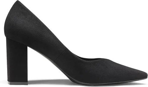 Vista 3 de DREAM PAIRS Zapatos de tacón alto y grueso para mujer, con puntera cerrada, puntera puntiaguda, para boda, fiesta, elegante, sin cordones
