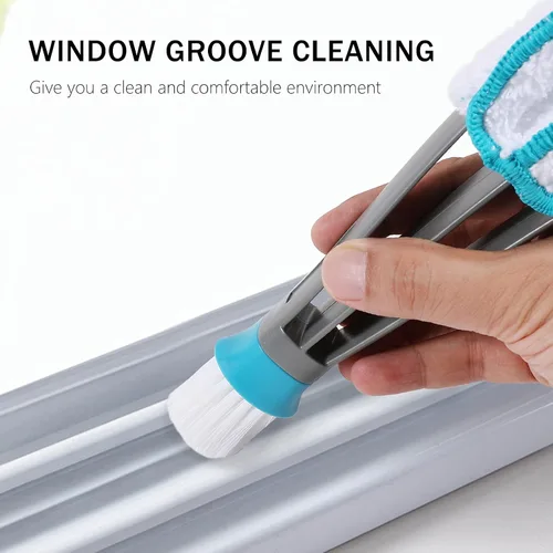 Vista 6 de SetSail Plumero ciego, cepillo limpiador de ventanas con 5 fundas