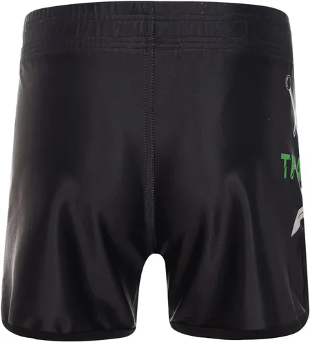 Vista 2 de Hansber Pantalones cortos de Muay Thai para niños, para boxeo, kickboxing, artes marciales mixtas, pantalones cortos deportivos de entrenamiento