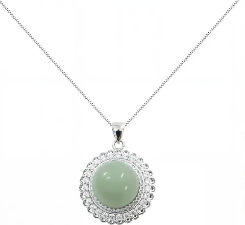 Vista 19 de Collar con colgante de cristal de plata de ley 925, collar de cristal curativo ajustable para mujer