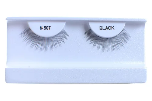 Vista 9 de 100 pares de pestañas postizas 100% cabello humano negro natural #412