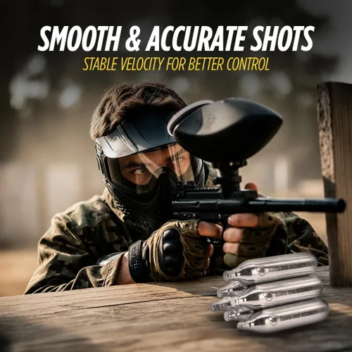 Vista 5 de Guard Dog Security 8 Gram / 12 Gram Co2 Cartridges, Non-Threaded for BB Gun, BB Pistol, Airsoft Pistol, and Paintball Markers, Snug fit, Solid Seal