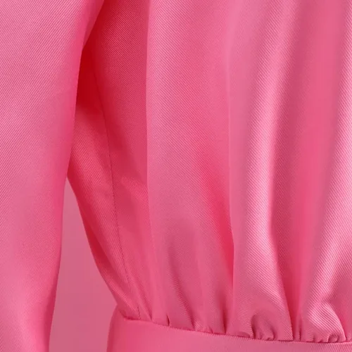 Vista 4 de Poboola Pink President Costume For Women Power Jumpsuit Halloween Cosplay Cheerleader Outfit Party Suit Adult Costumes