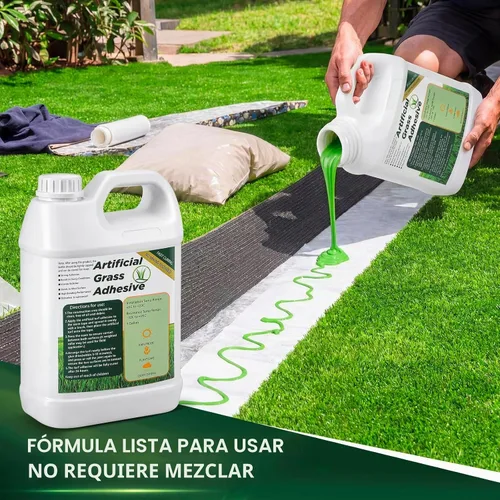 Vista 3 de Threlaco Pegamento de césped de 1 galón para césped artificial