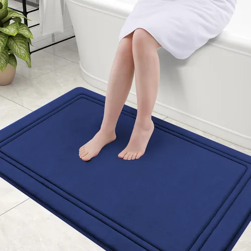 Vista 53 de Grandaily Alfombra de Baño de Espuma Viscoelástica 24x16, Ultra Suave, Antideslizante y Absorbente, Alfombras de Baño Lavables a Máquina y Secables