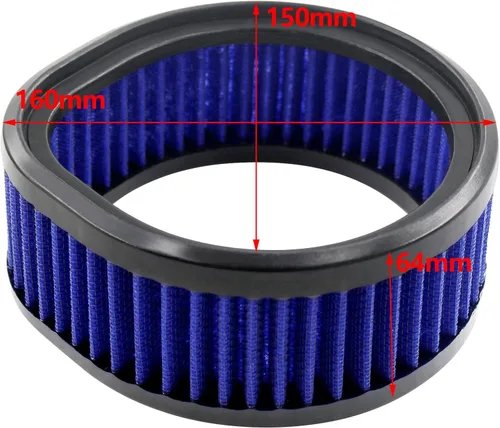 Vista 2 de Road Passion 12-579 Reemplazo del filtro de aire de alto flujo para Harley Modelo S&S Super E y G Series Carburador con lágrima lavable