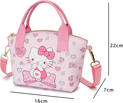 Vista 4 de Hello My Melody Bag Anime Kitty Tote bag Kitty Satchel Bag Kuromibag Con Cinnamorollwallet
