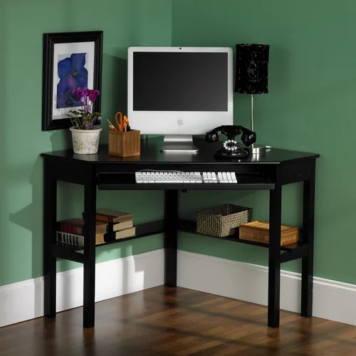 Vista 2 de SEI Furniture Bandeja de teclado deslizante para computadora que ahorra espacio, color negro