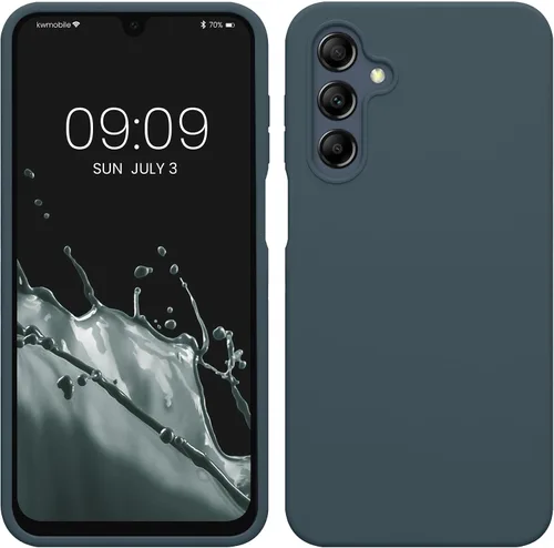 Vista 251 de kwmobile Funda Compatible con Samsung Galaxy A14 5G - Funda de teléfono de TPU y silicona con acabado suave - Verde Lima