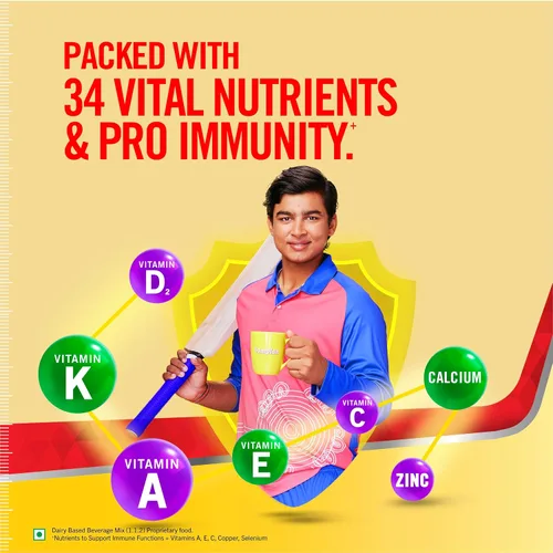 Vista 5 de Complan Nutrición y Salud Bebida Kesar Badam, 500gm (Jar)