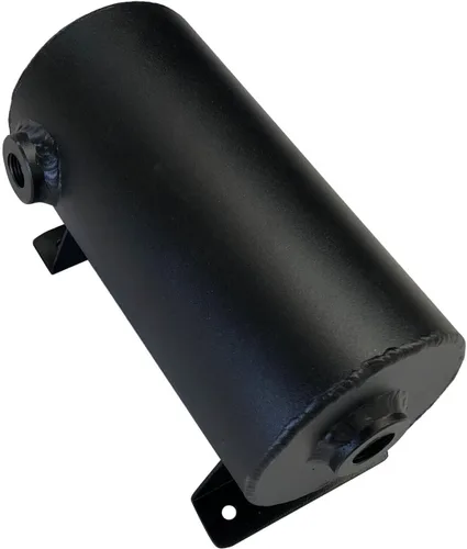 Vista 2 de Universal 1.4L Aluminio Expansión Llenar Tanque Refrigerante Depósito de Refrigerante Estilo Redondo w/Cap Negro