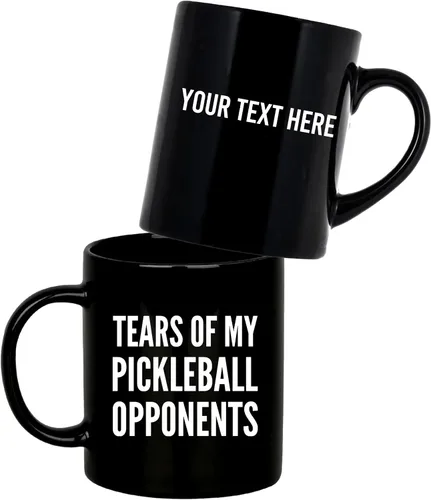 Vista 9 de Panvola Tears of My Pickleball Opponents - Taza de cerámica para café, regalo para jugador deportivo, abuelo, abuela, marido, esposa, mamá, papá