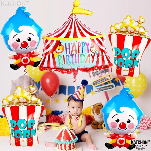 Vista 2 de Juego de globos gigantes de carnaval y globos de león, paquete de 8, globos de carnaval para decoraciones de fiestas temáticas de carnaval, globos