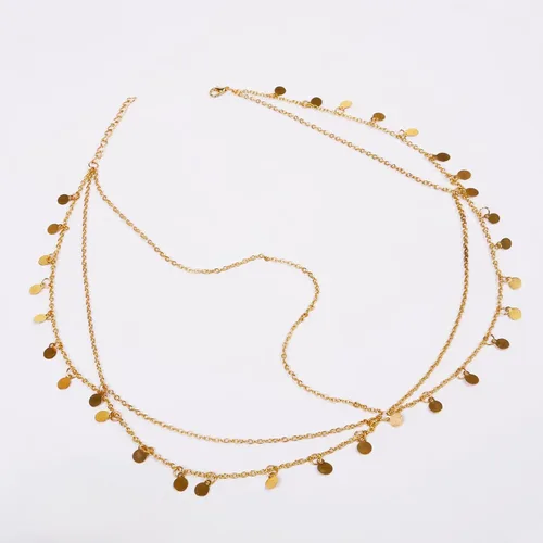 Vista 7 de WOVOWOVO Diadema dorada para la cabeza para mujeres y niñas, disfraz de diosa, lentejuelas, accesorios para el cabello, festival de Halloween indio