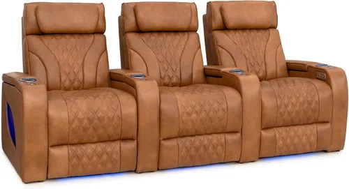 Vista 54 de Seatcraft Luminis LT - Asiento de cine en casa, reclinable, color rojo
