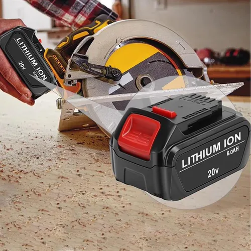 Vista 6 de JYJZPB Paquete de 2 baterías de repuesto de 6.5Ah compatibles con DeWalt 20V MAX DCB200 DCB204 DCB206 DCB206-2 DCB201 DCB203 DCB181 DCB180