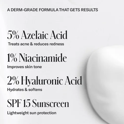 Vista 6 de Geologie Rutina facial de control del acné Kit de 3 piezas incluye limpiador exfoliante, hidratante reparador PM, hidratante AM sin aceite