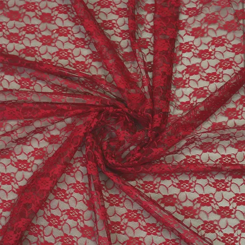 Vista 3 de MDS® Paquete de 5 telas de encaje de 44 pulgadas de ancho, patrón floral suave Rachelle ribete de encaje, material multiusos para costura
