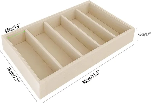 Vista 5 de Organizador de bandeja de joyería para gafas de sol con divisor de cajones, B5