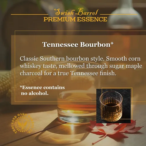 Vista 4 de Tennessee Bourbon Whiskey Flavor Essence (paquete individual), repuesto de sabor de licor para envejecimiento en barrica, mezcladores de cócteles