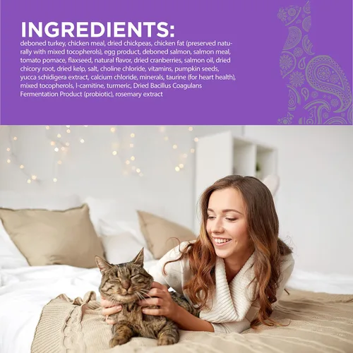 Vista 7 de PURELUXE Alimento para gatos sin granos y gluten, nutrición Elite para gatos adultos, pavo, para todas las etapas de la vida y razas, fabricado