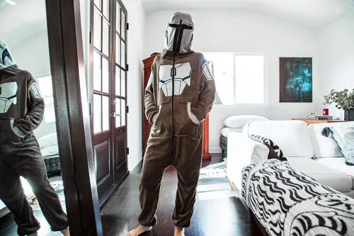 Vista 4 de Star Wars The Mandalorian Bounty Hunter - Mono unisex LargeX-Large marrón, Marrón