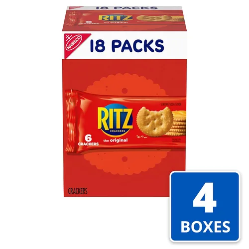 Vista 2 de RITZ Galletas originales, 72 paquetes de aperitivos (4 cajas)