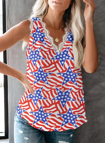 Vista 275 de VIISHOW - Camiseta sin mangas, sexy, con cuello en V y bordes de encaje para mujer, camisola de vestir, camisas de gasa, sin mangas, casuales