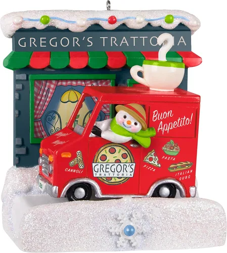 Vista 9 de Hallmark Keepsake Adorno navideño colgante 2023, colección Happy Holiday Parade Anita's Pet Shop musical con luz, regalos para ella