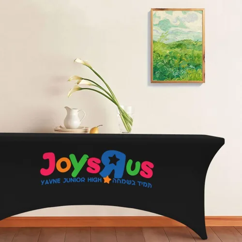 Vista 8 de DUNHUANG Mantel personalizado con logotipo de empresa o mantel personalizado con texto personalizado con fotos para cumpleaños, boda, aniversario