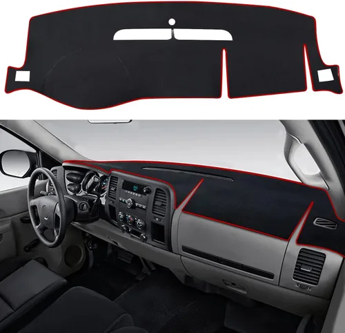 Vista 18 de Funda para tablero personalizada Compatible con Dodge Ram 1500 2019-2023 Antideslizante Decoración interior Protector de rayos UV y resplandor