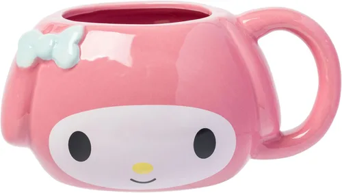 Vista 24 de Silver Buffalo Sanrio Hello Kitty and Friends Badtz-Maru - Taza de cerámica esculpida en 3D, 20 onzas