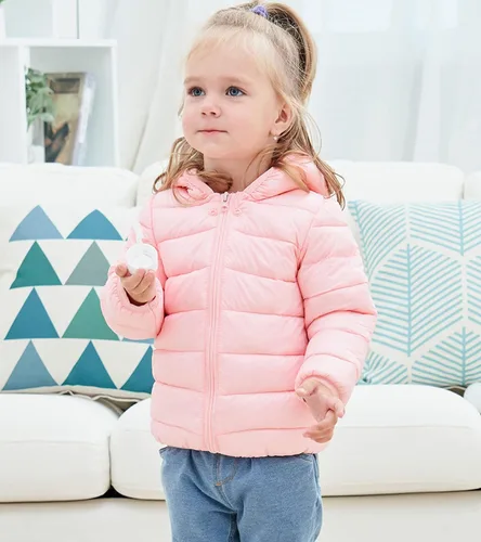 Vista 2 de BFUSTYLE Winter Coats for Baby Girls Boys Kids Light Puffer Jacket With Hood