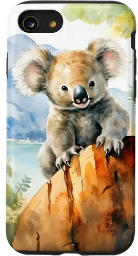 Vista 18 de Cute Little Koala Bear in The Wild Case for iPhone 17