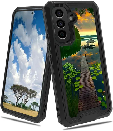 Vista 83 de Funda para Samsung S23 FE Galaxy S23 FE 2 en 1 PC duro de doble capa TPU suave a prueba de golpes Funda protectora para Samsung Galaxy S23 FE 6.4