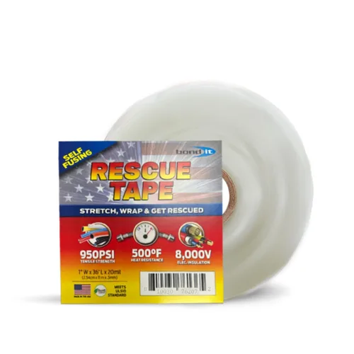 Vista 11 de Cinta de rescate; Cinta de silicona autofusionable de reparación de emergencia, sellado de tuberías de fontanería y fugas de manguera de radiador
