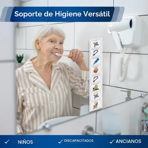 Vista 4 de Horario visual de cepillado de dientes para autismo, Tabla de cepillado