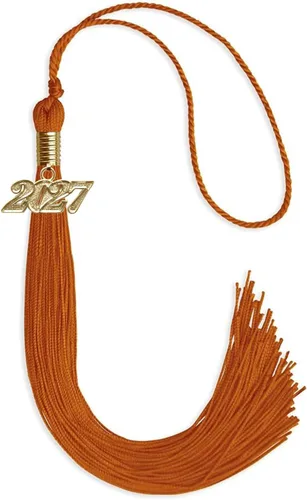 Vista 96 de Endea Graduation - Borla de un solo color con fecha dorada (Oro Antiguo, 2020)