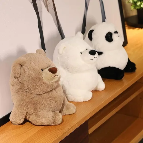 Vista 5 de Osos de peluche lindos sentados, animales de peluche suaves, juguetes de oso de peluche para dormir, regalos para niños, bebés y niñas