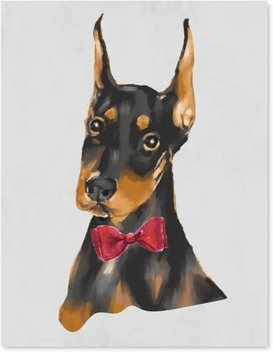 Vista 77 de Andaz Press Póster impreso para pared de perro, 8.5 x 11 pulgadas, Bulldog inglés con gafas negras, 1 paquete, regalo de cumpleaños de Navidad, sin