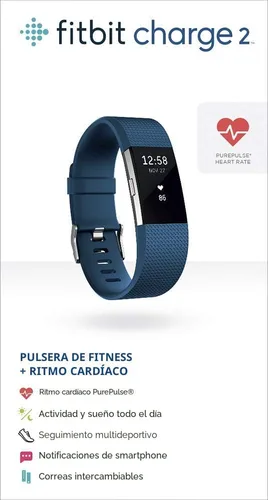 Vista 6 de 2 muñequeras Fitbit Charge de ritmo cardíaco + fitness, FB407SBUL, Azul, 1, 1