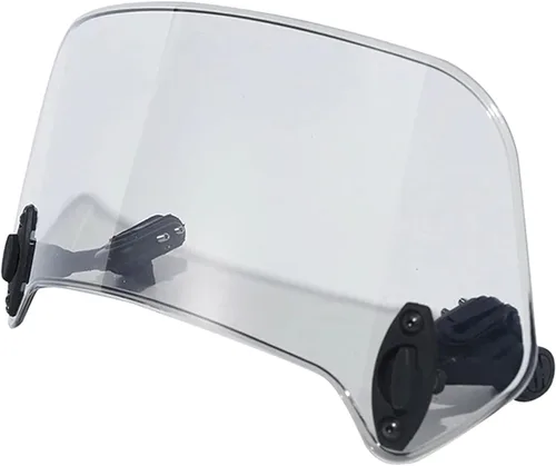 Vista 7 de Extensión universal para parabrisas de motocicleta, alerón ajustable, extensor de parabrisas para Kawasaki, Yamaha, Harley, Suzuki, Buell, Triumph