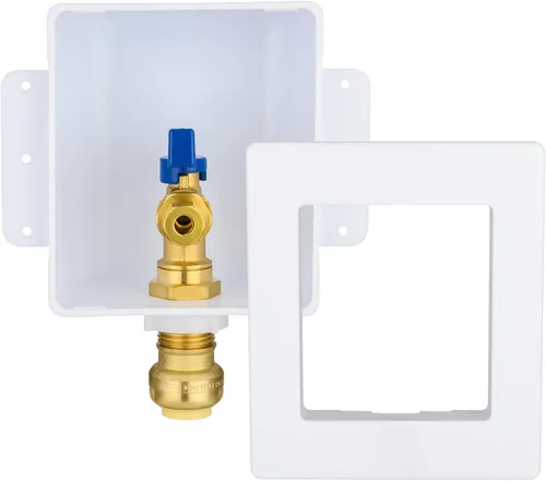 Vista 8 de Caja de salida para máquina de hielo con pararrayos de martillo de agua de acero inoxidable, entrada de sudor de 1/2 pulgada (MIP) y conexión