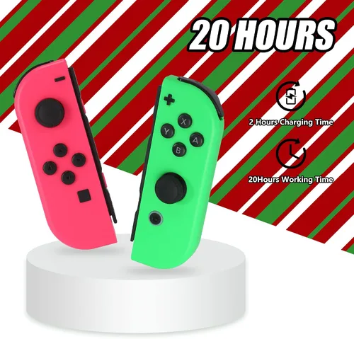 Vista 3 de Tinygu Joy Cons for Switch Nintendo Left and Right Switch Joy Con Controllers Left Right Wireless Remote Replacement for Switch Joycons Support